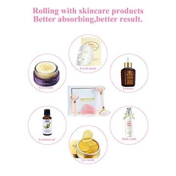 Natural Jade Roller Set for Face and Body Relaxation