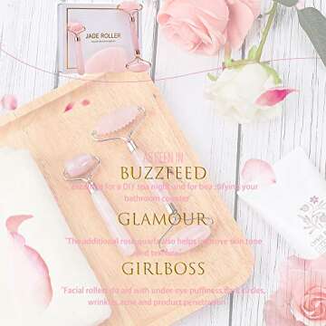 Natural Jade Roller Set for Face and Body Relaxation