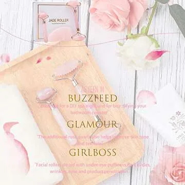 Natural Jade Roller Set for Face and Body Relaxation