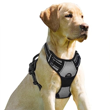 BARKBAY No Pull Dog Harness – Heavy Duty, Reflective, Easy Control Handle for Dogs