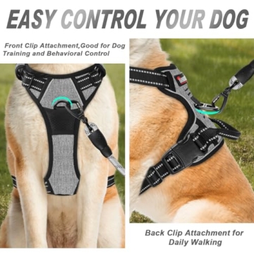 BARKBAY No Pull Dog Harness for Large Dogs with Handle