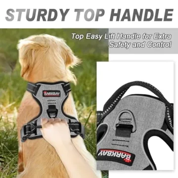 BARKBAY No Pull Dog Harness for Large Dogs with Handle