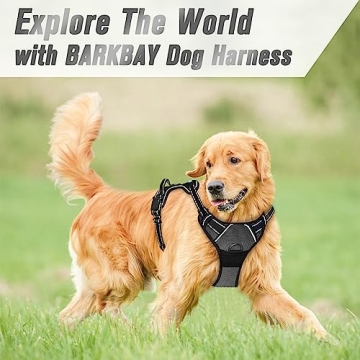 BARKBAY No Pull Dog Harness for Large Dogs with Handle
