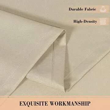 BONZER Waterproof Outdoor Curtains for Patio Porch Pergola Cabana, Weatherproof Wide Tab Top Outdoor Curtains for Gazebo, Deck, 1 Panel, 100x84 Inch, Beige