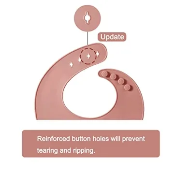 PandaEar Soft Silicone Bibs for Toddlers - Adjustable & Waterproof