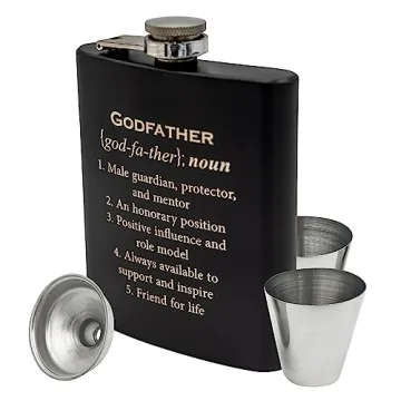 Engraved Hip Flask - Ideal Gift for Godfather
