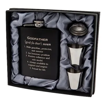 Engraved Hip Flask - Ideal Gift for Godfather