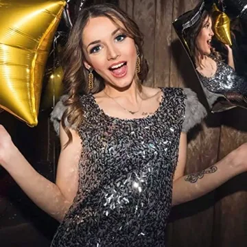 New Year’s Eve Earrings Rhinestone Beaded NYE Earrings for Women Delicate Holiday Earrings Festive Party Accessory Jewelry Gifts (2023)