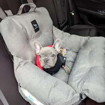 Premium Dog Car Seat for Small Pets - Machine Washable and Safe