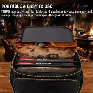 CZYY Foldable DND Gaming Mat 27x23 Portable & Reusable