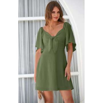 Dokotoo Cute Summer Dresses for Women 2025 Fashion Spring Outfits Wedding Guest Womens Easter Dresse...