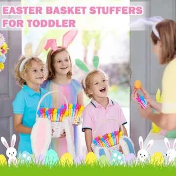 20 Pack Easter Mini Bubbles Wands for Kids