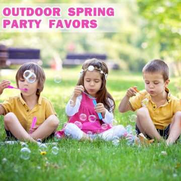 20 Pack Easter Mini Bubbles Wands for Kids