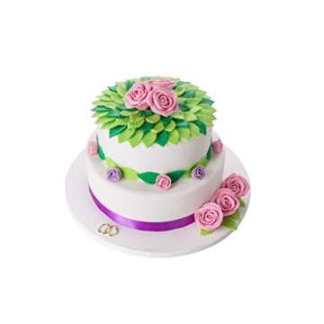 Bakerpan Premium Rolled Green Fondant for Cake Decorating - 1 Pound, Vanilla Flavor