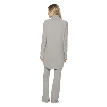 Barefoot Dreams Women's CozyChic Lite Circle Cardi, Pewter, Medium