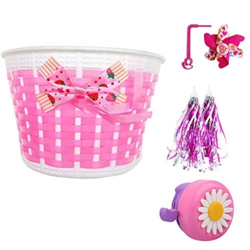 Liyamobu 4pcs Children's Bike Accessories Set – Colorful Helmets & Fun Add-ons