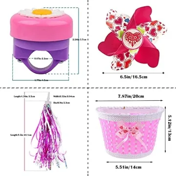 Liyamobu Children's Bike Accessory Set for Creative Fun