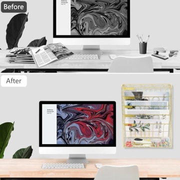 Superbpag Desk Organizer with 5 Tiers for Stylish Organization