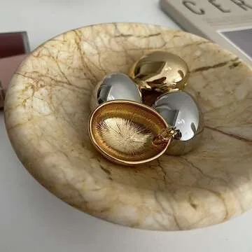 Chunky Gold Hoop Earrings for Women, Lightweight Waterdrop Hollow Open Hoops Tear Drop Silver Gold Trending Oversized Statement Style Earrings Hypoallergenic Gold Plated Earrings Fashion Jewelry for Women（Tear Gold&Silver)