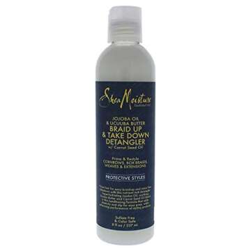 Shea Moisture Jojoba Oil & Ucuuba Butter Braid Up & Take Down Hair Detangler, 8 fl oz