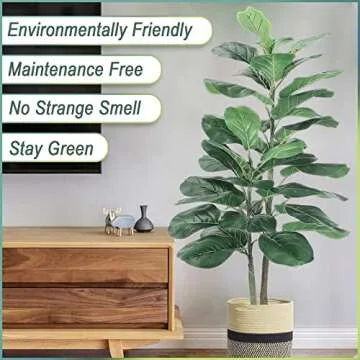 LEASEN 40" Fiddle Leaf Fig Tree – Ideal Indoor Decoration