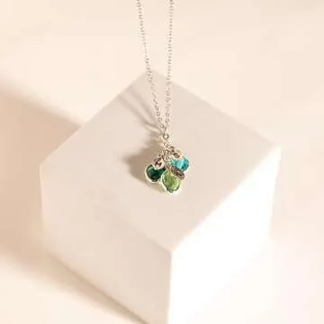 Mother's Day Gift for Grandma Necklace, Initial Necklaces for Women Personalized Jewelry for Women Birthstone Necklace, Grandkids Name Gifts for Mom Necklace Family, Unique – BSON-L-D