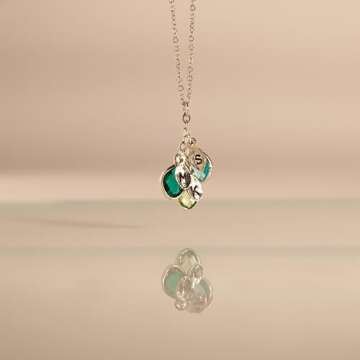 Mother's Day Gift for Grandma Necklace, Initial Necklaces for Women Personalized Jewelry for Women Birthstone Necklace, Grandkids Name Gifts for Mom Necklace Family, Unique – BSON-L-D