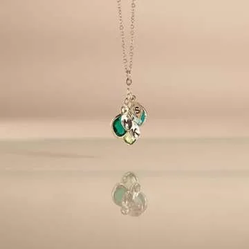 Mother's Day Gift for Grandma Necklace, Initial Necklaces for Women Personalized Jewelry for Women Birthstone Necklace, Grandkids Name Gifts for Mom Necklace Family, Unique – BSON-L-D