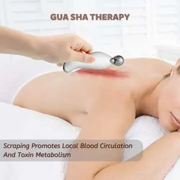 Wynboop Metal Gua Sha Set Skin Care Tools For Face & Body,Stainless Steel Massager With Pouch Roller For Facial Shaping,Multifunctional Muscle Fascia Relax,Lymphatic Drainage Scraping Broad,Silver