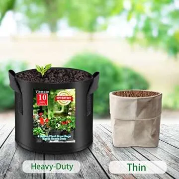 vinmoso Heavy Duty Grow Bags - Durable Gardening Solution