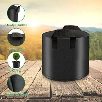 vinmoso Heavy Duty Grow Bags - Durable Gardening Solution