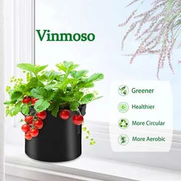vinmoso Heavy Duty Grow Bags - Durable Gardening Solution