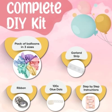 ALL-IN-1 Pastel Balloon Arch Kit for All Celebrations