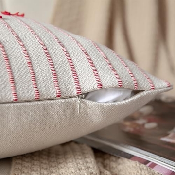 Caflife Boho Christmas Throw Pillow Covers Set of 2