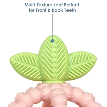 RaZbaby Silicone BerryBumps Teether for Soothing Baby Gums