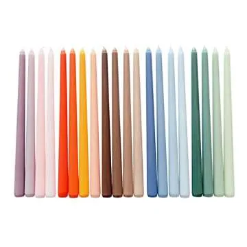 Vibrant 12'' Ombre Taper Candles Set of 4 for Home Decor