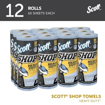 Scott Heavy Duty Shop Towels for Tough Cleaning Tasks