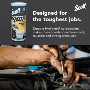 Scott Heavy Duty Shop Towels for Tough Cleaning Tasks