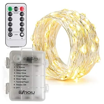 Enchanting Bxroiu Fairy Lights with Remote Control 50 LEDs