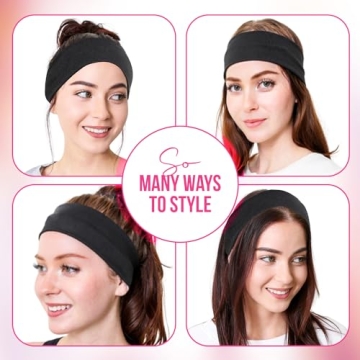 Styla Hair Non-Slip Headbands 10 Pack for All Occasions