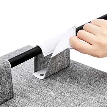 Amazon Basics Hanging Closet Shelf 6 Tier, Heather Grey, 2"D x 12"W x 12"H