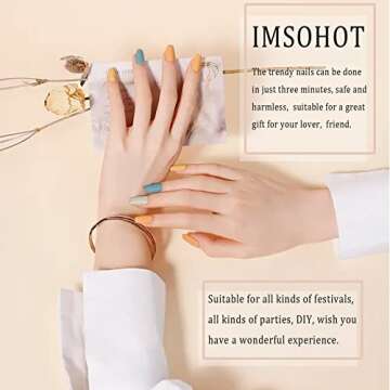 Stylish IMSOHOT Long Press on Nails for Every Occasion