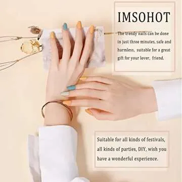 Stylish IMSOHOT Long Press on Nails for Every Occasion