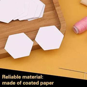 Veroave 300 Count Quilting Paper Piecing Templates - Hexagonal
