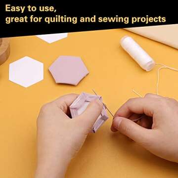 Veroave 300 Count Quilting Paper Piecing Templates - Hexagonal