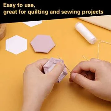 Veroave 300 Count Quilting Paper Piecing Templates - Hexagonal