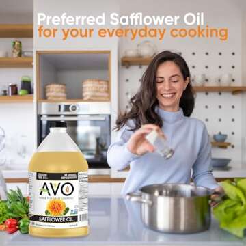 AVO Organic NON-GMO High Oleic Safflower Oil 1 Gallon