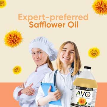 AVO Organic NON-GMO High Oleic Safflower Oil 1 Gallon