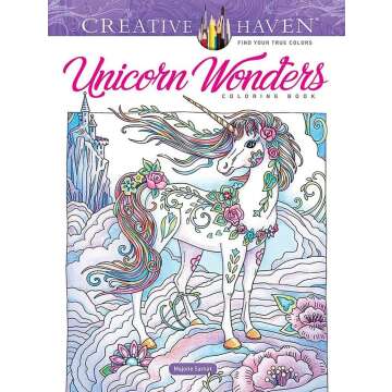 Unicorn Wonders Coloring Book for Stress Relief