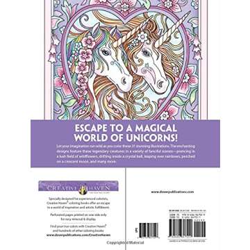 Unicorn Wonders Coloring Book for Stress Relief